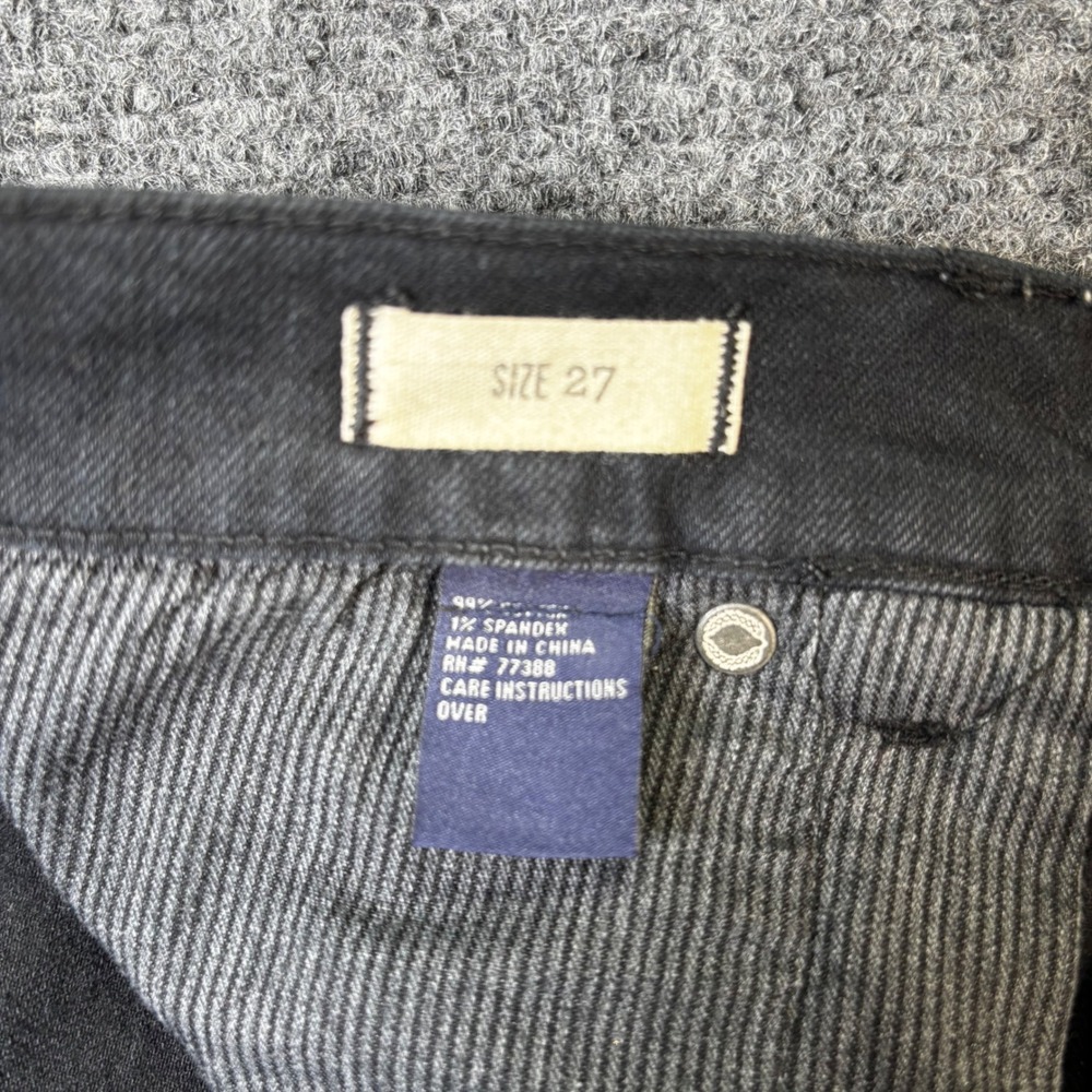 Madewell High‎ Rise Black Denim Cutoff Shorts Frayed Hem Size 27 - Picture 3 of 7